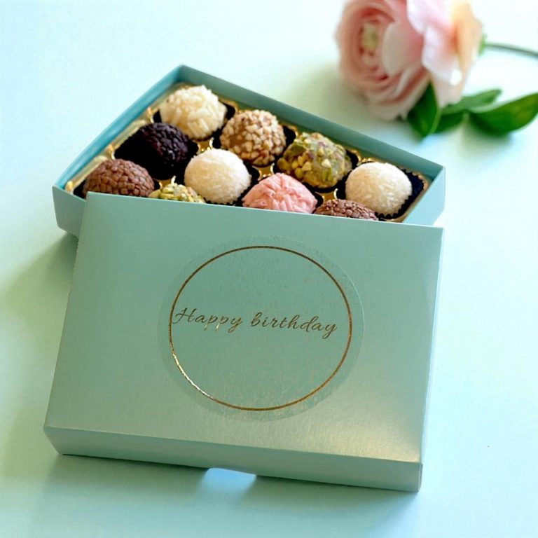 Happy Birthday Brigadeiro Box of 12