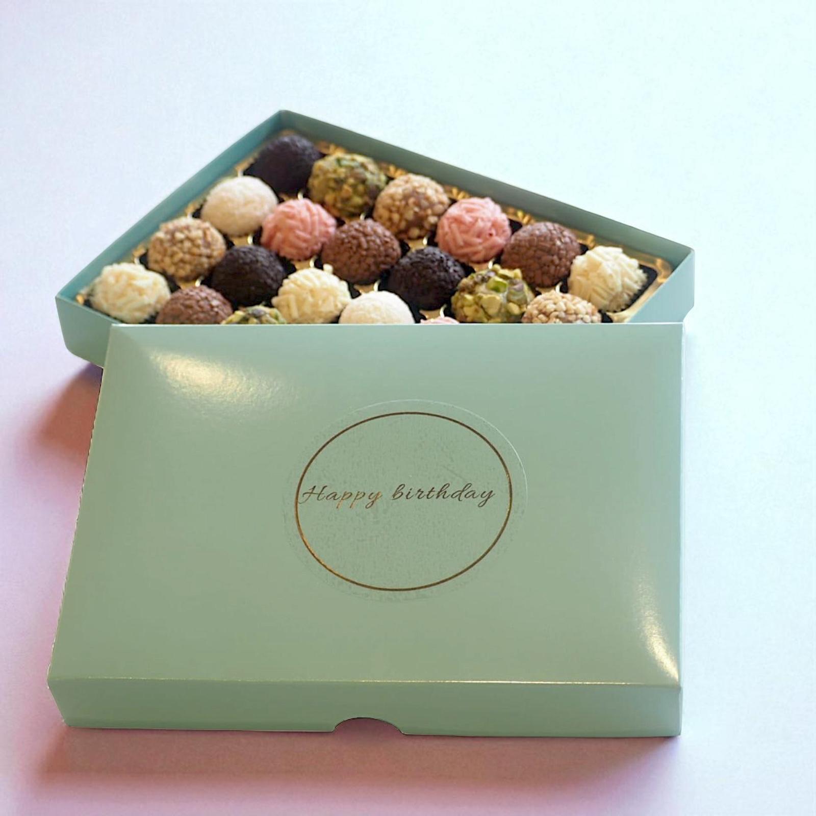 Happy Birthday Brigadeiro Box of 24