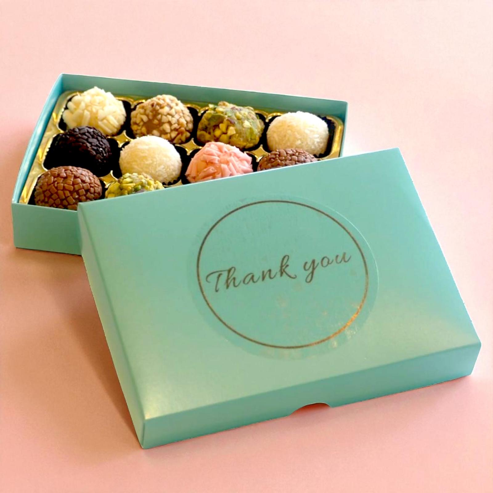 Thank You Brigadeiro Box of 12